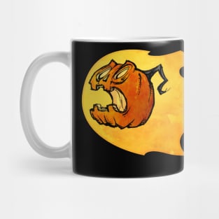 Flaming Jack O Lantern Mug